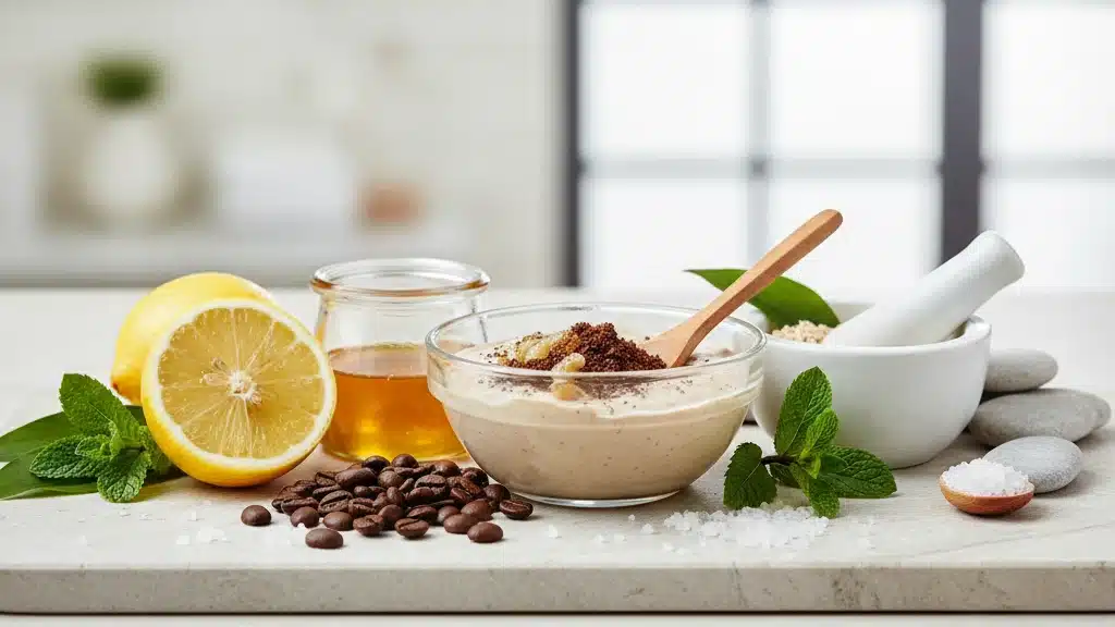 Esfoliante natural feito em casa para rejuvenescer a pele