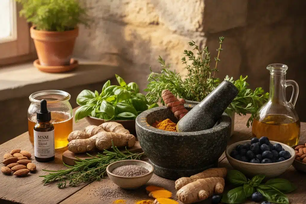 Ingredientes naturais contra inflamação e dor articular
