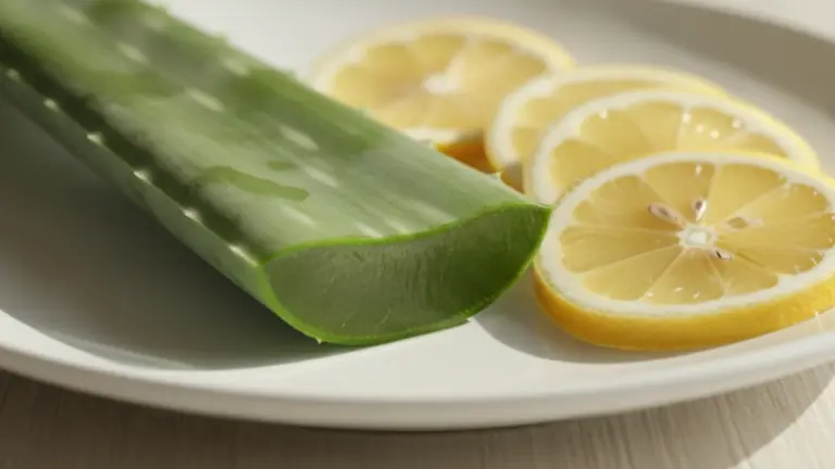 Receita caseira com aloe vera e limão para eliminar acne